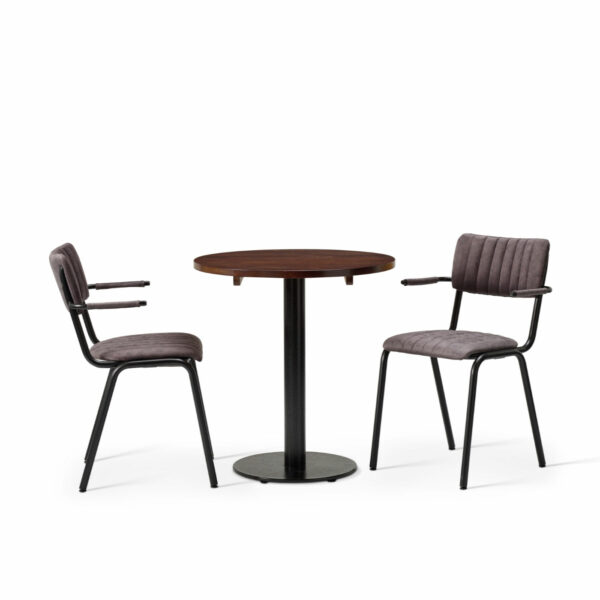 "Bourbon-Armchair-in-Aberdeen-with-Solid-Wood-Walnut-Forza-Round-Table.jpg"