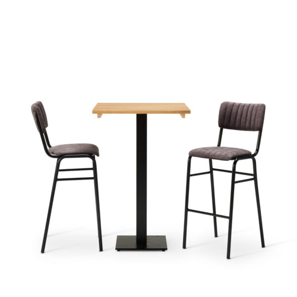 "Bourbon-Bar-Chairs-in-Aberdeen-with-Solid-Wood-Oak-square-Forza-Poseur-table.jpg"