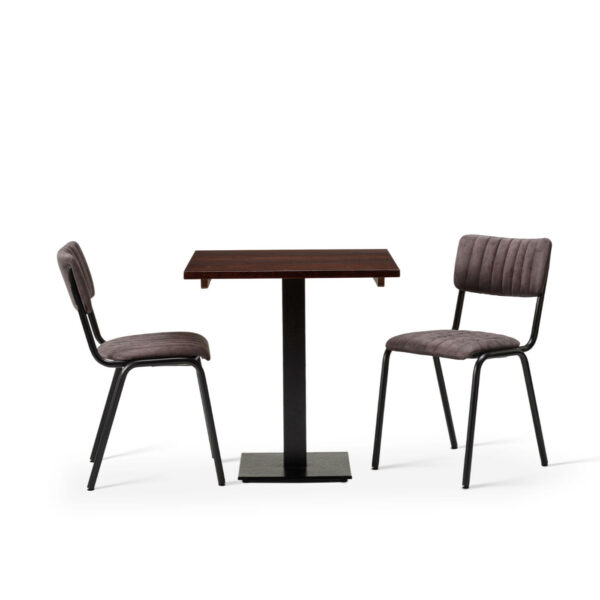 "Bourbon-Side-Chair-in-Aberdeen-with-Solid-Wood-Walnut-Forza-Square-Table.jpg"