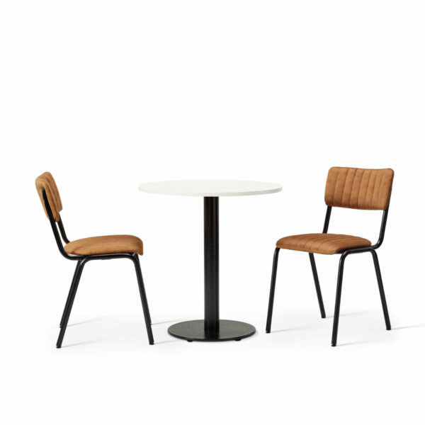 "Bourbon-Side-Chair-in-Allspice-with-White-Round-MFC-on-Forza-Round-Base.jpg"