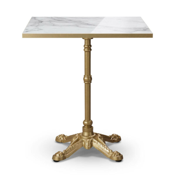 "Tuff-Top-Premium-High-Gloss-Calacatta-Marble-square-top-on-Gold-Bistro-dining-height-Base.jpg"