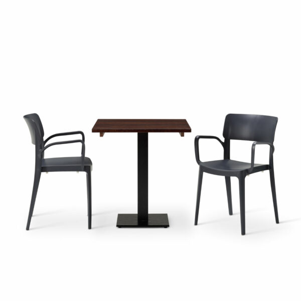 "Vivo-Armchair-in-Dark-Grey-with-Solid-Wood-Walnut-Square-Forza-table.jpg"