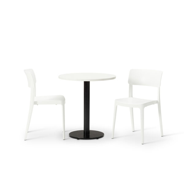"Vivo-Side-Chair-in-White-with-MFC-White-Round-Forza-table.jpg"
